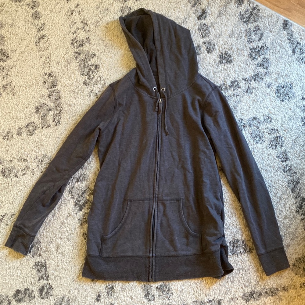 Maternity grey zip up hoodie